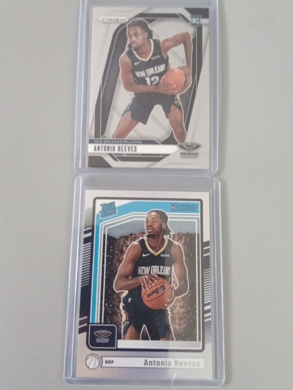 Panini Antonio Reeves Trading Cards - Black and White Accents